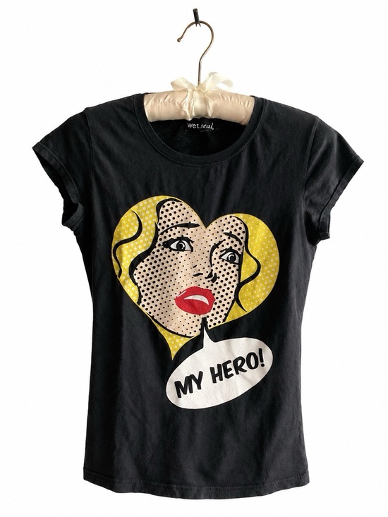 Wet Seal Tops - Vintage Y2K Wet Seal My Hero Pop Art Graphic Tee Small